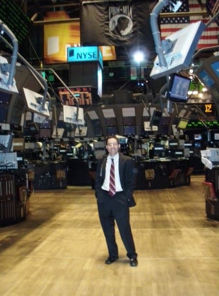 Eric Rosenberg at the New York Stock Exchange