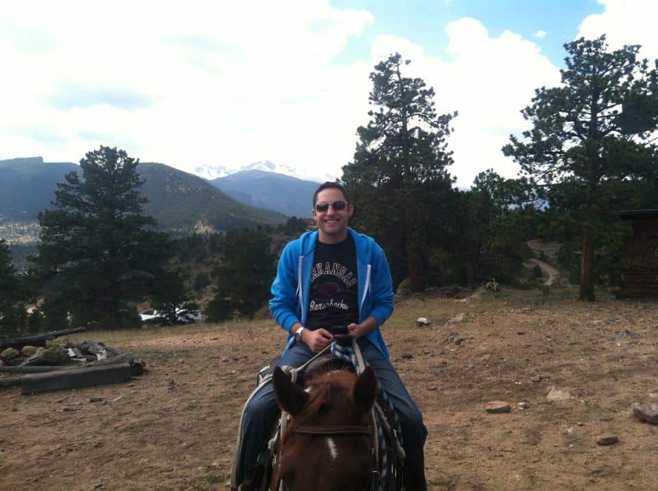 Riding a Horse in Estes Park