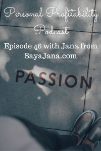 Personal Profitability Podcast 46 Jana Pinterest