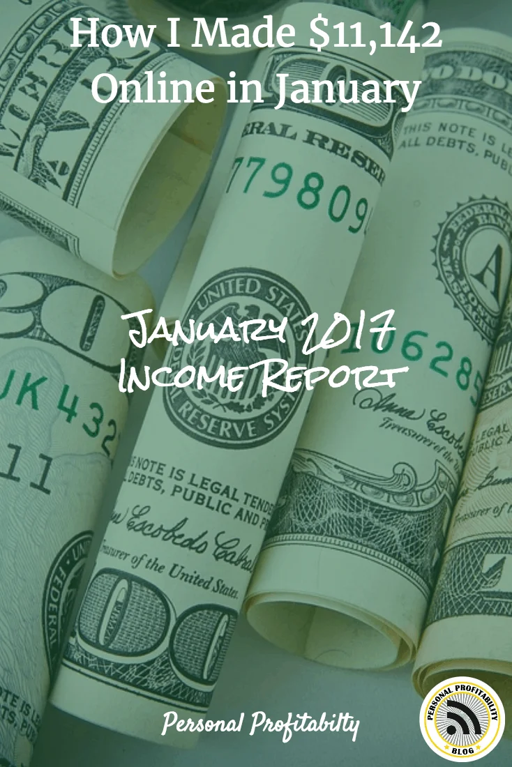 January 2017 Income Report Pinterest