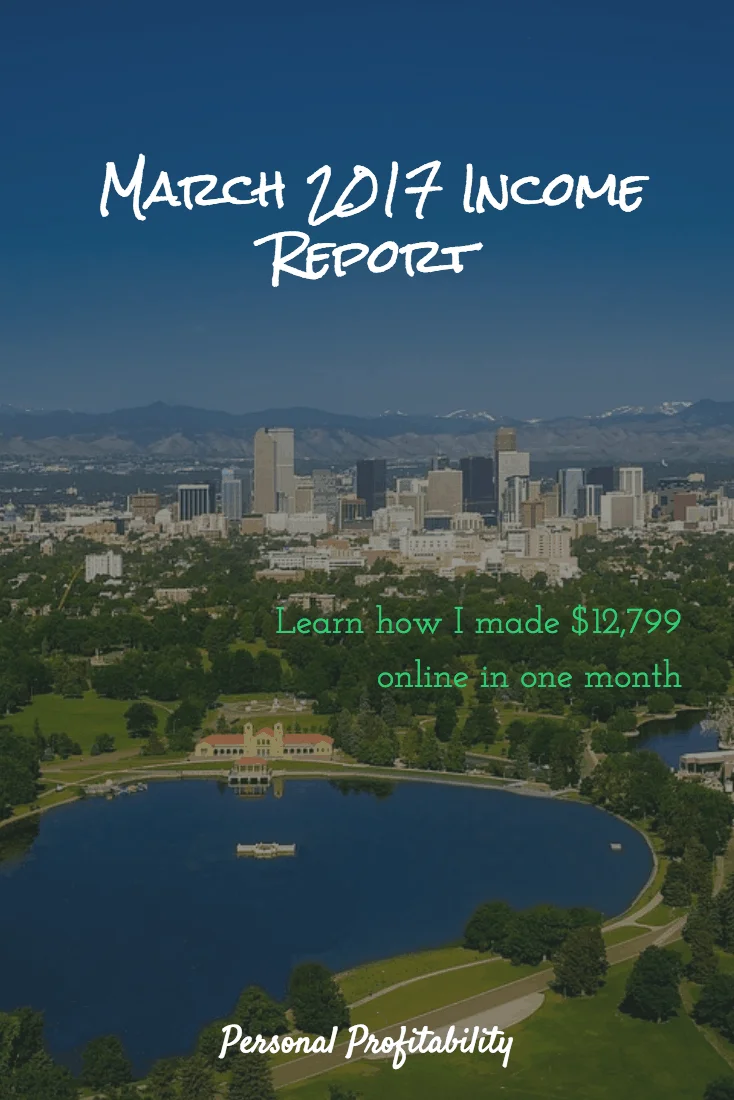 March 2017 Income Report Pinterest