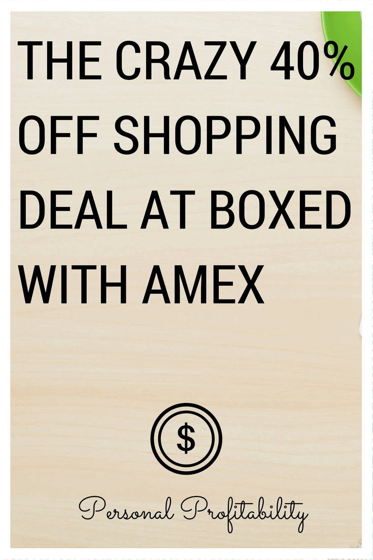 Using a combination of deals from Boxed.com and American Express, I was able to shop for more than 40% off! Deal stacking can lead to huge savings.