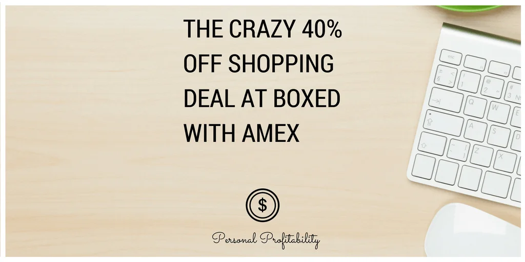 Using a combination of deals from Boxed.com and American Express, I was able to shop for more than 40% off! Deal stacking can lead to huge savings.
