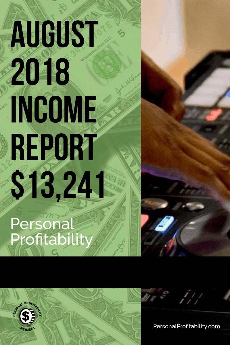 August 2018 Online and Side Hustle Income Report